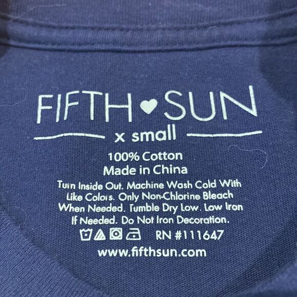 Fifth Sun HUMAN Navy Tee - Size XS - Humanity/Equality/Pride - Picture 3 of 5